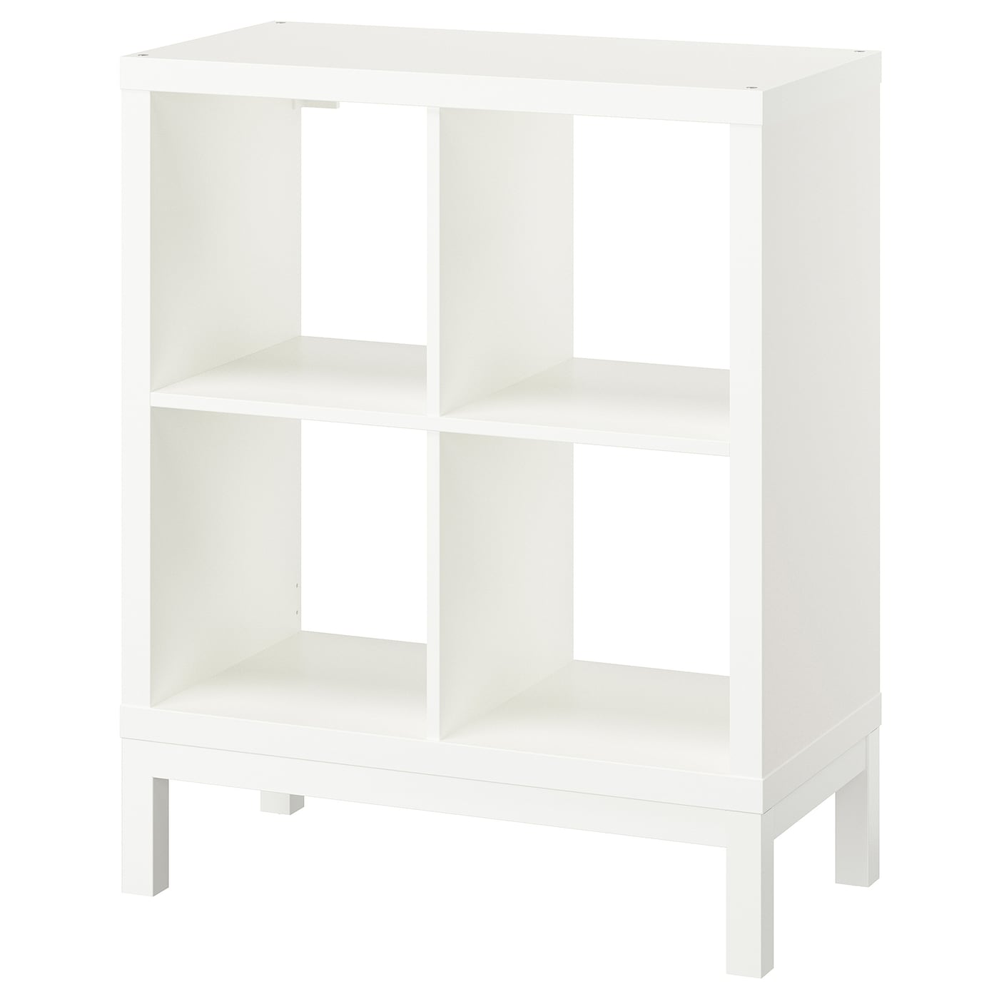 IKEA KALLAX Estantería con soporte blanco/blanco 77x94 cm