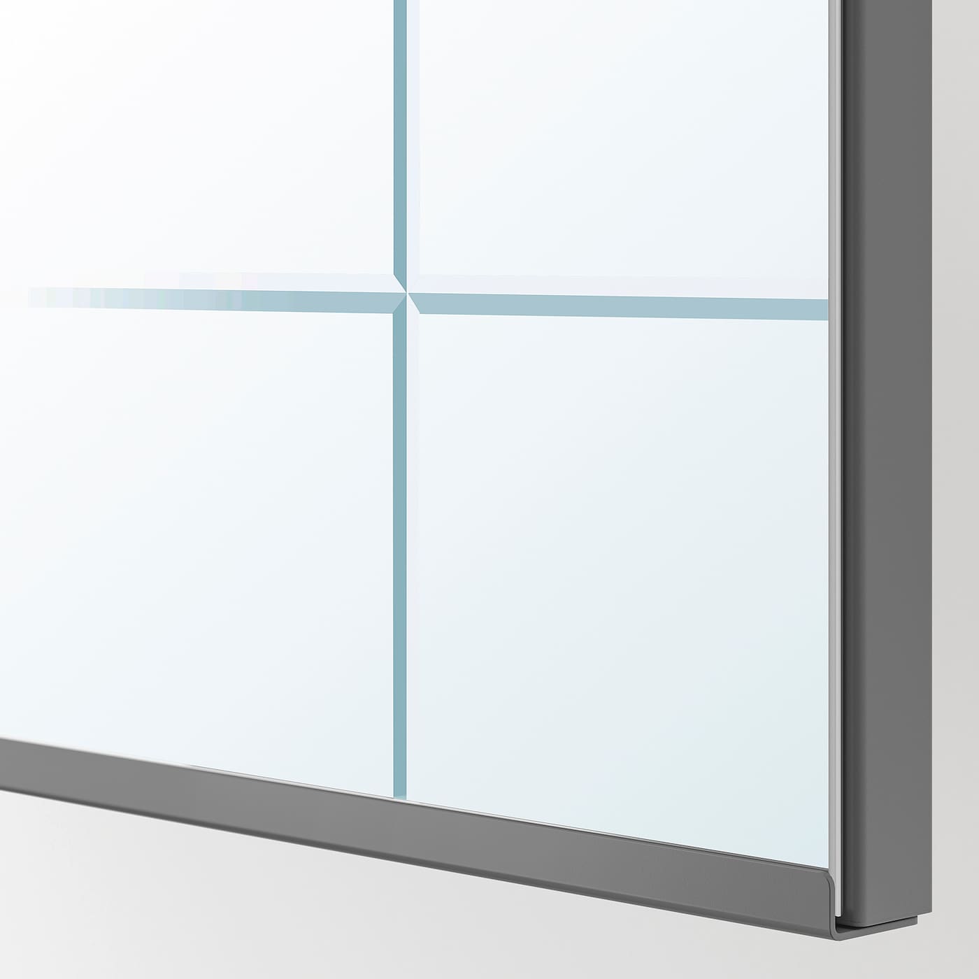 IKEA KAMMARTORP Puerta Espejo+bis Cierre Suave Blanco 50x229 Cm