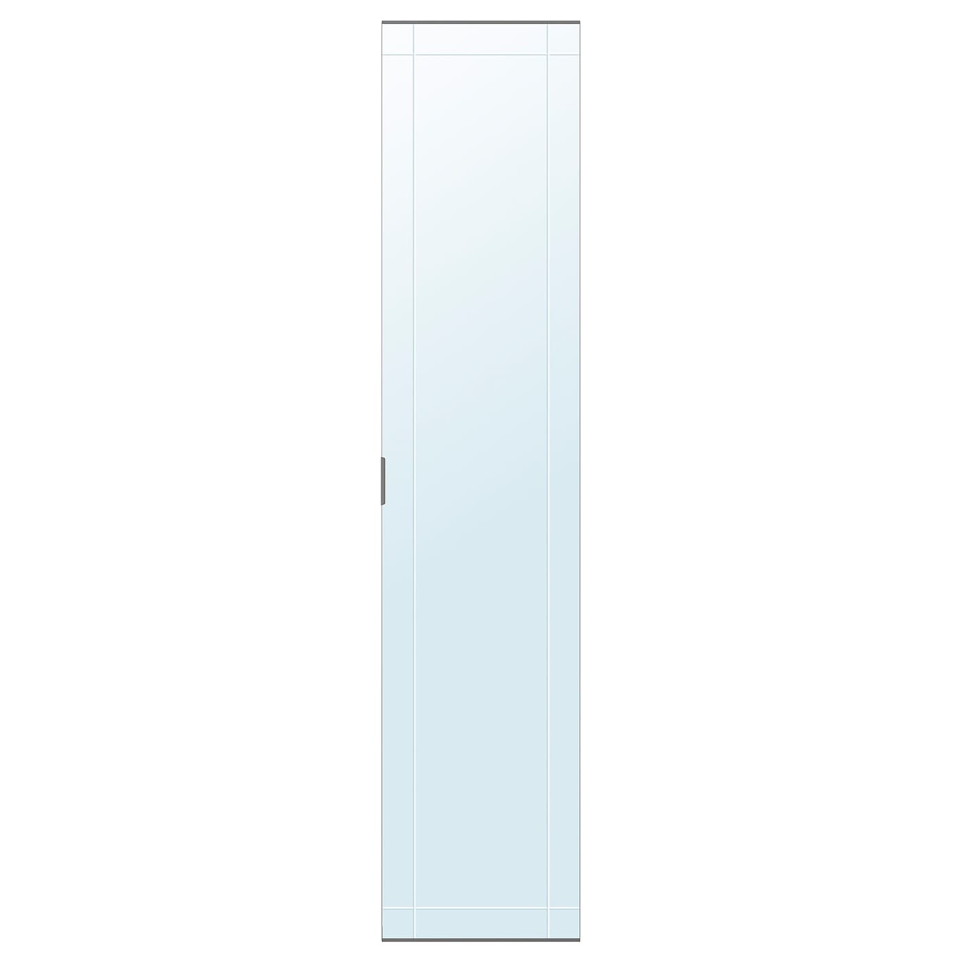 IKEA KAMMARTORP Puerta espejo+bis cierre suave blanco 50x229 cm
