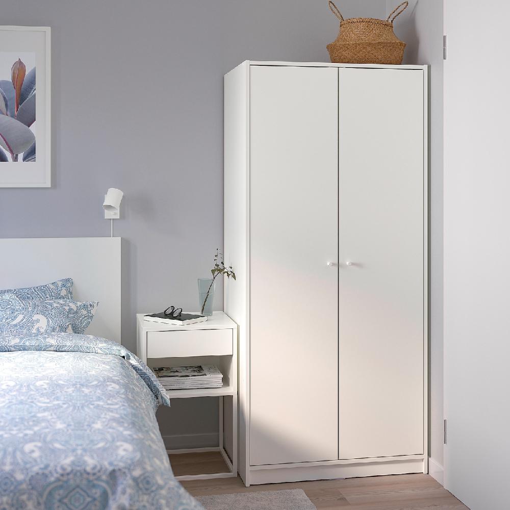 IKEA KLEPPSTAD Armario Con 2 Puertas Blanco 79x176 Cm