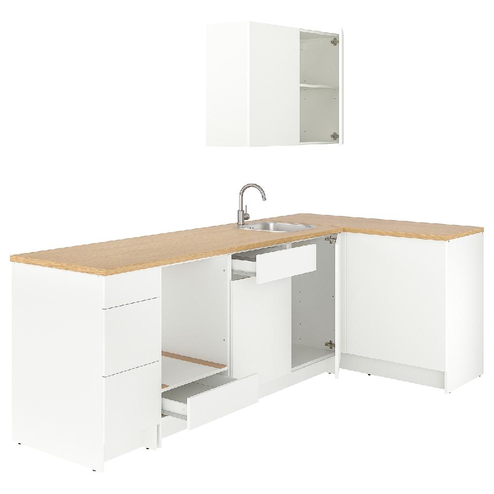 IKEA KNOXHULT Cocina de esquina blanco 283x122x220 cm