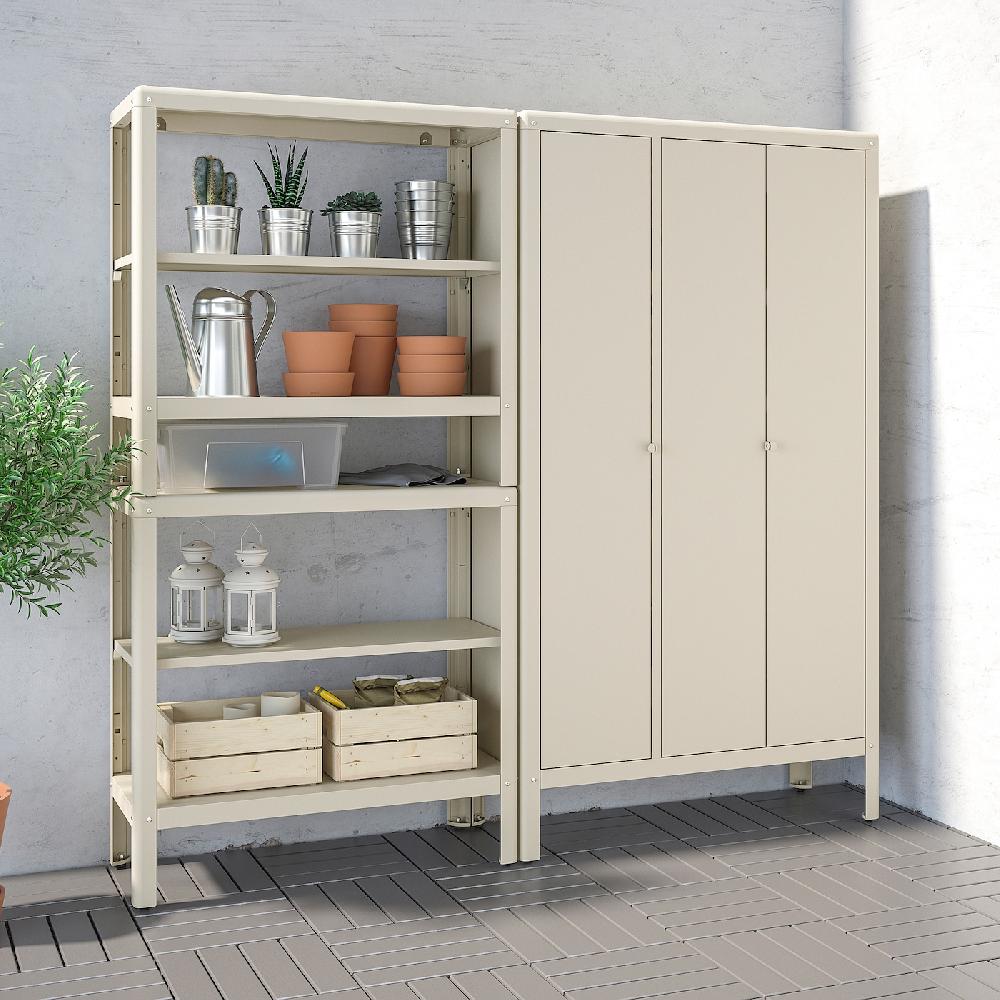 IKEA KOLBJÖRN Armario Para Interior O Exterior Beige 90x161 Cm
