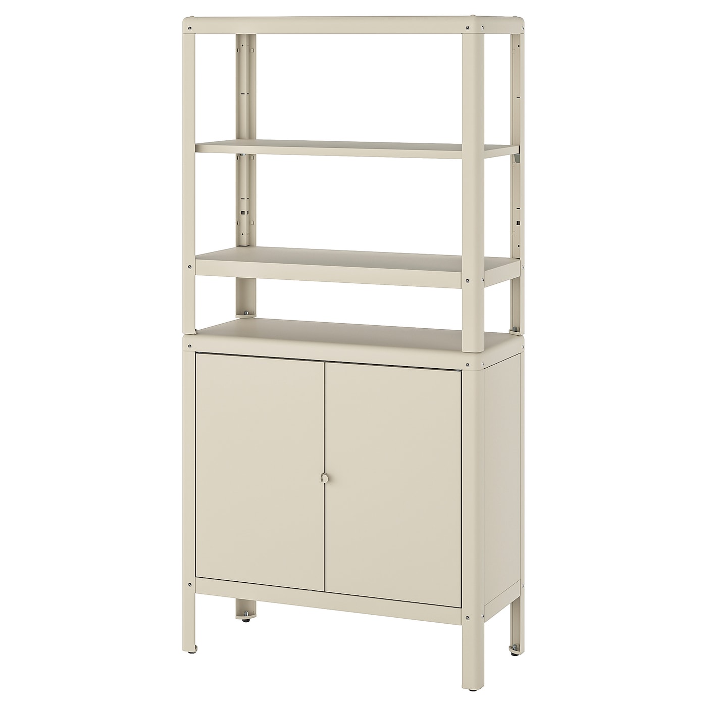 IKEA KOLBJÖRN Estantería con armario beige 80x37x161 cm