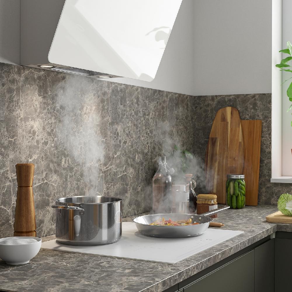 IKEA KOLSTAN Placa De Inducción IKEA 500 Blanco 58 Cm