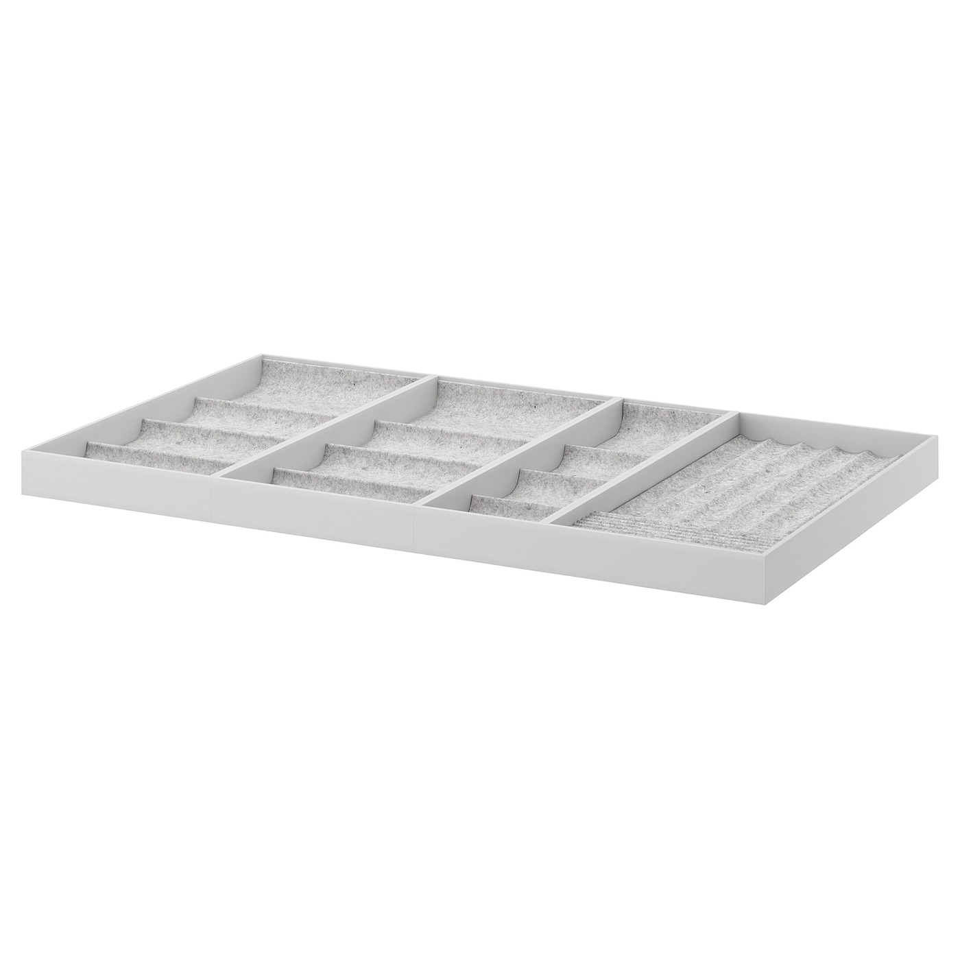 IKEA KOMPLEMENT Accesorio bandeja extraíble gris claro 100x58 cm
