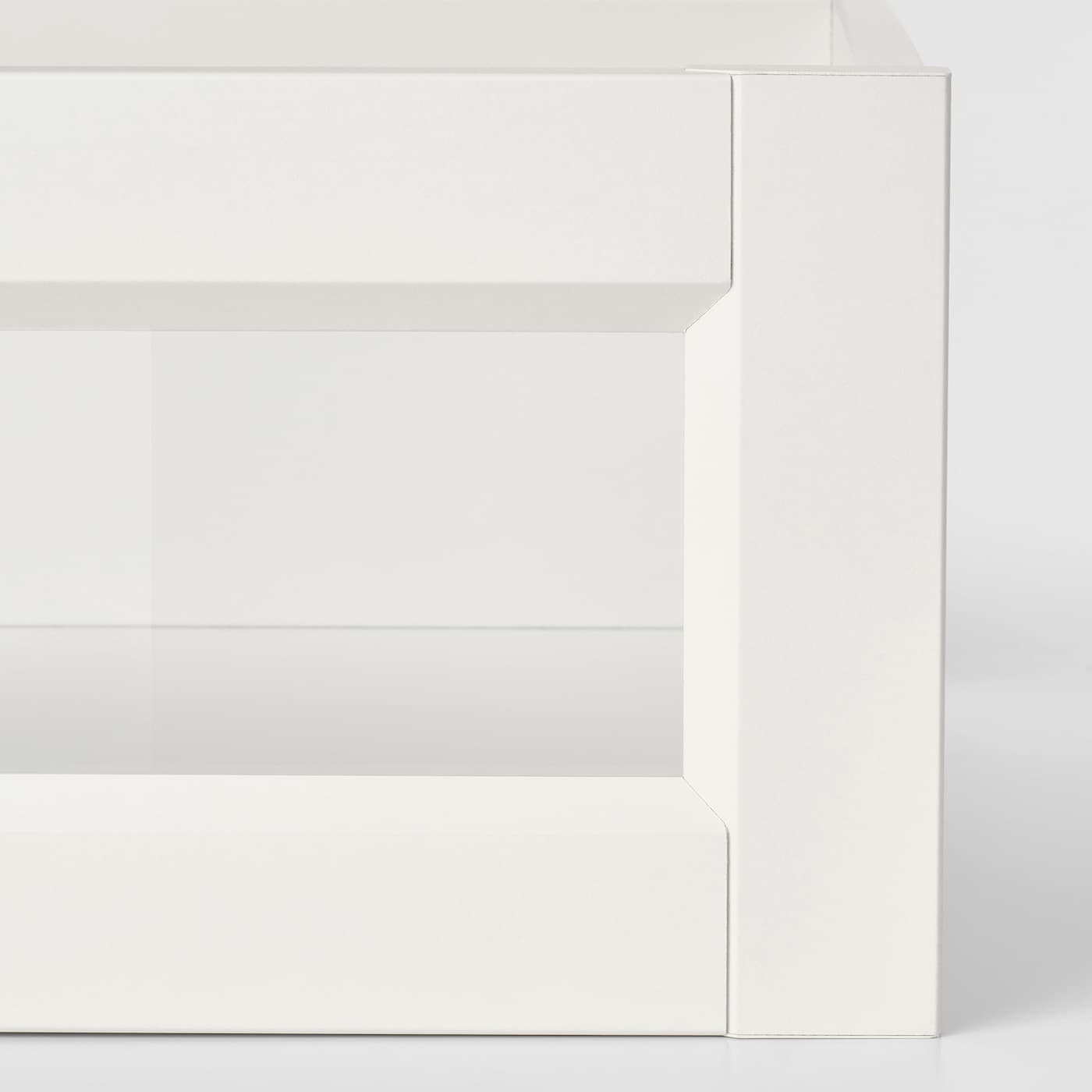 IKEA KOMPLEMENT Cajón Frente Enmarcado Vidrio Blanco 100x58 Cm