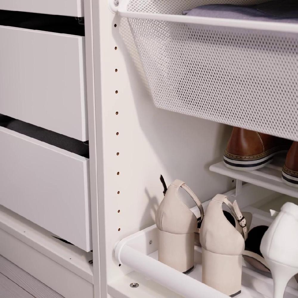 IKEA KOMPLEMENT Estante Zapatero Extraíble Blanco 100x58 Cm