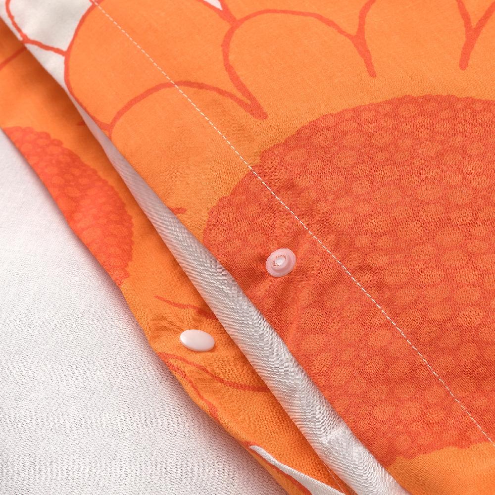 IKEA KRANSMALVA Funda Nórdica Con Funda De Almohada Naranja 150x200/50x60 Cm