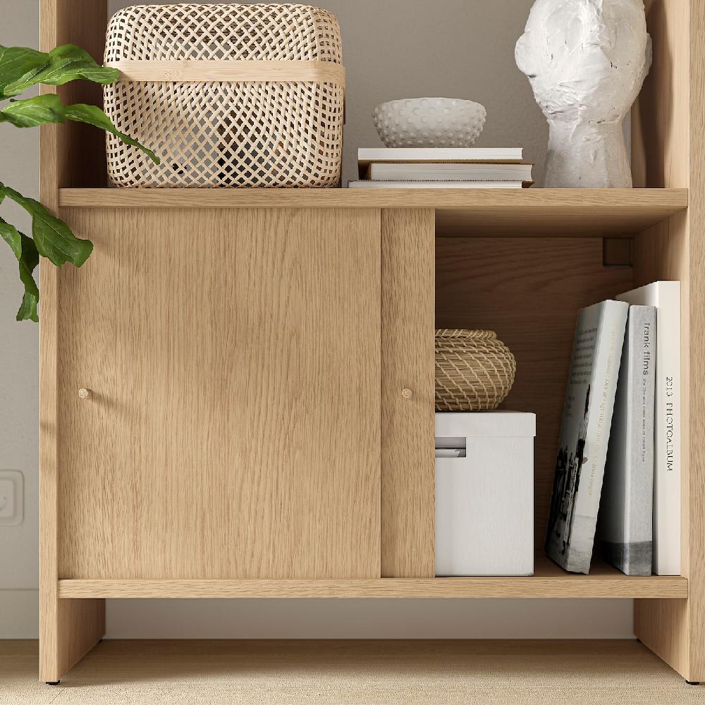 IKEA LÅDMAKARE Armario Con Puertas Correderas Efecto Roble