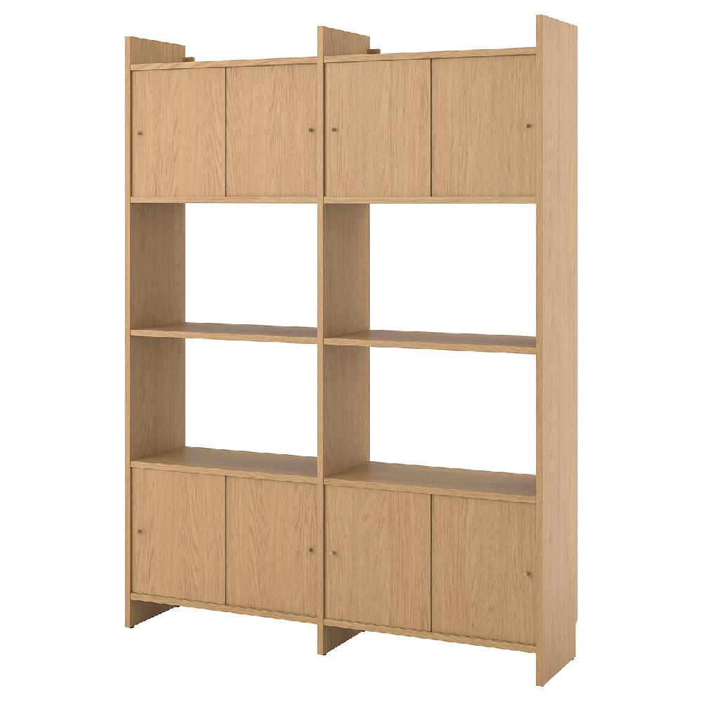IKEA LÅDMAKARE Combi almacenaje puertas correderas con 2 baldas/efecto roble 159x35x212 cm