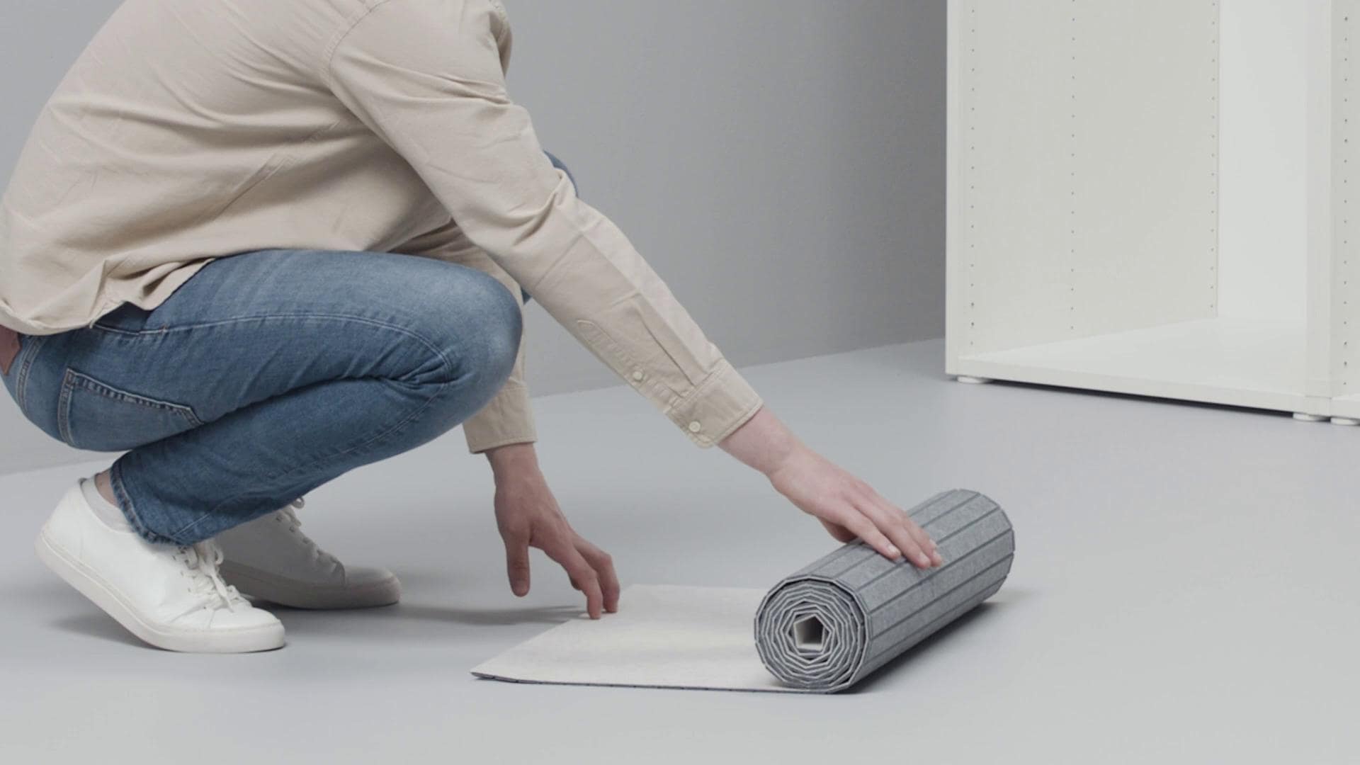 IKEA LARKOLLEN Guía Herrajes Puertas Correderas Blanco 60 Cm