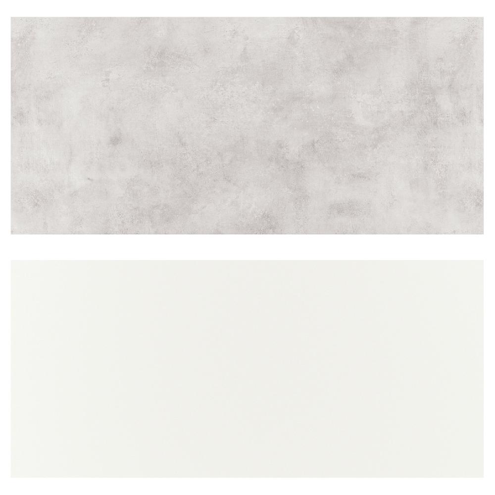 IKEA LYSEKIL Panel De Pared Ambos Lados Blanco/gris Claro Efecto Cemento 119.6x55 Cm