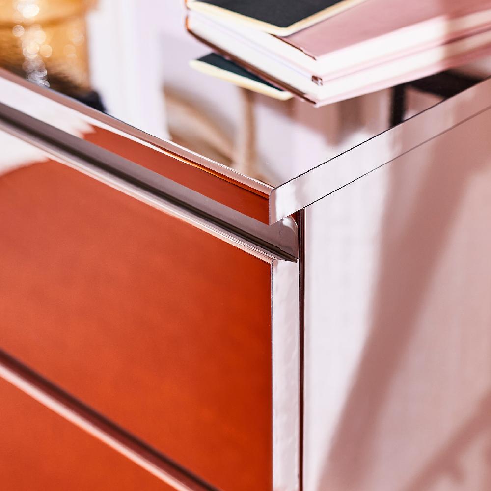 IKEA MALM Cómoda De 2 Cajones Efecto Espejo 40x55 Cm