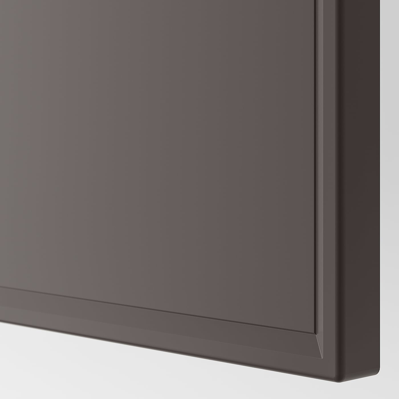 IKEA MERÅKER Puerta Con Bisagras Gris Oscuro 50x229 Cm