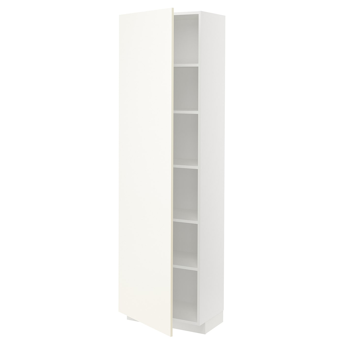 IKEA METOD Armario alto con baldas blanco/Vallstena blanco 60x37x200 cm