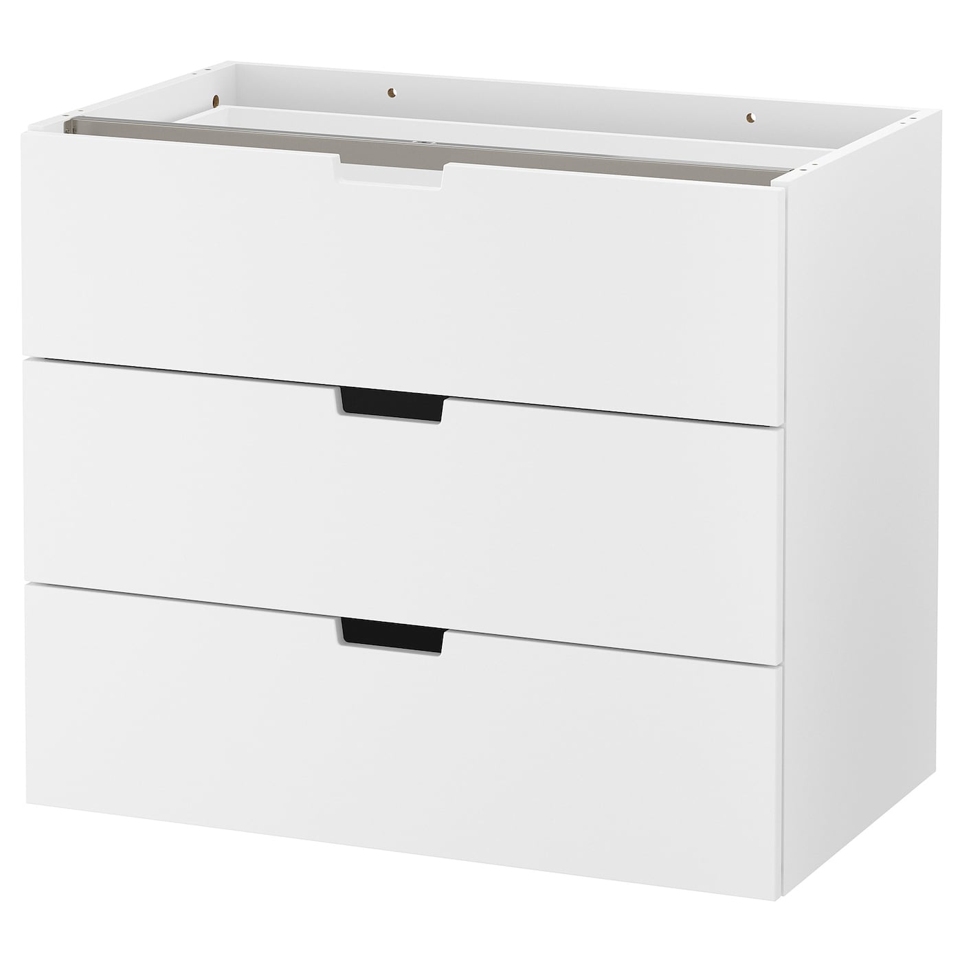 IKEA NORDLI Cómoda modular 3 cajones blanco 80x68 cm