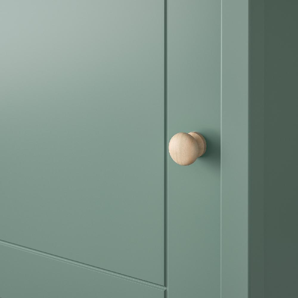 IKEA OLDERDALEN Mesita De Noche Verde Grisáceo/pino 47x43 Cm