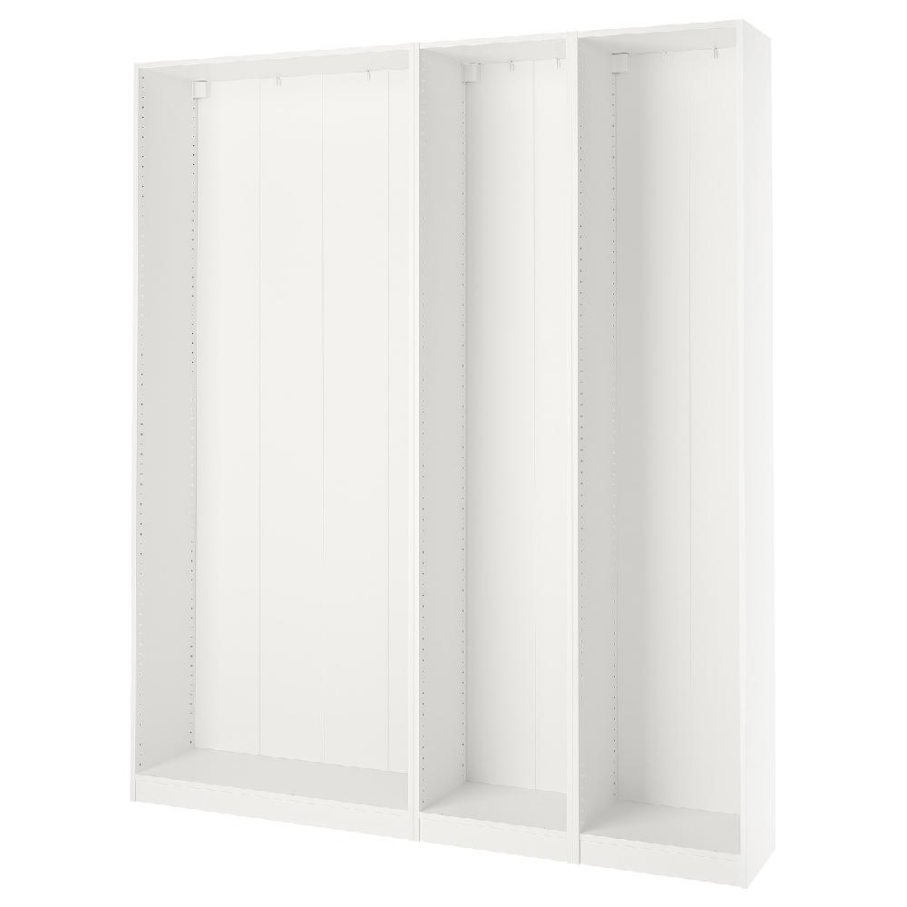 IKEA PAX 3 estructuras de armario blanco 200x35x236 cm