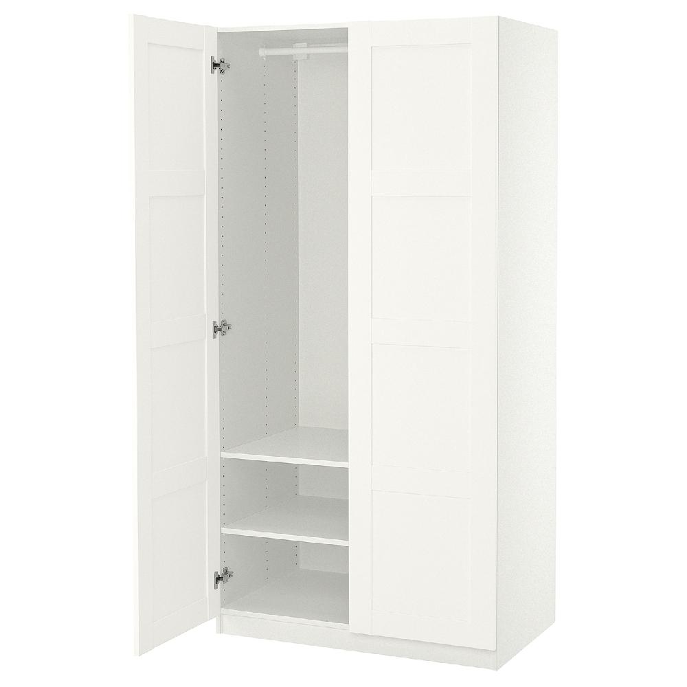 IKEA PAX / BERGSBO Armario blanco/blanco 100x60x201 cm