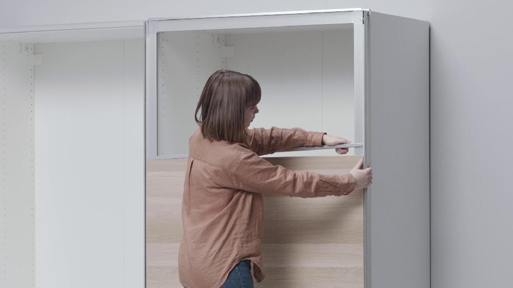 IKEA PAX Estructura Riel Puertas Correderas Blanco 150x236 Cm