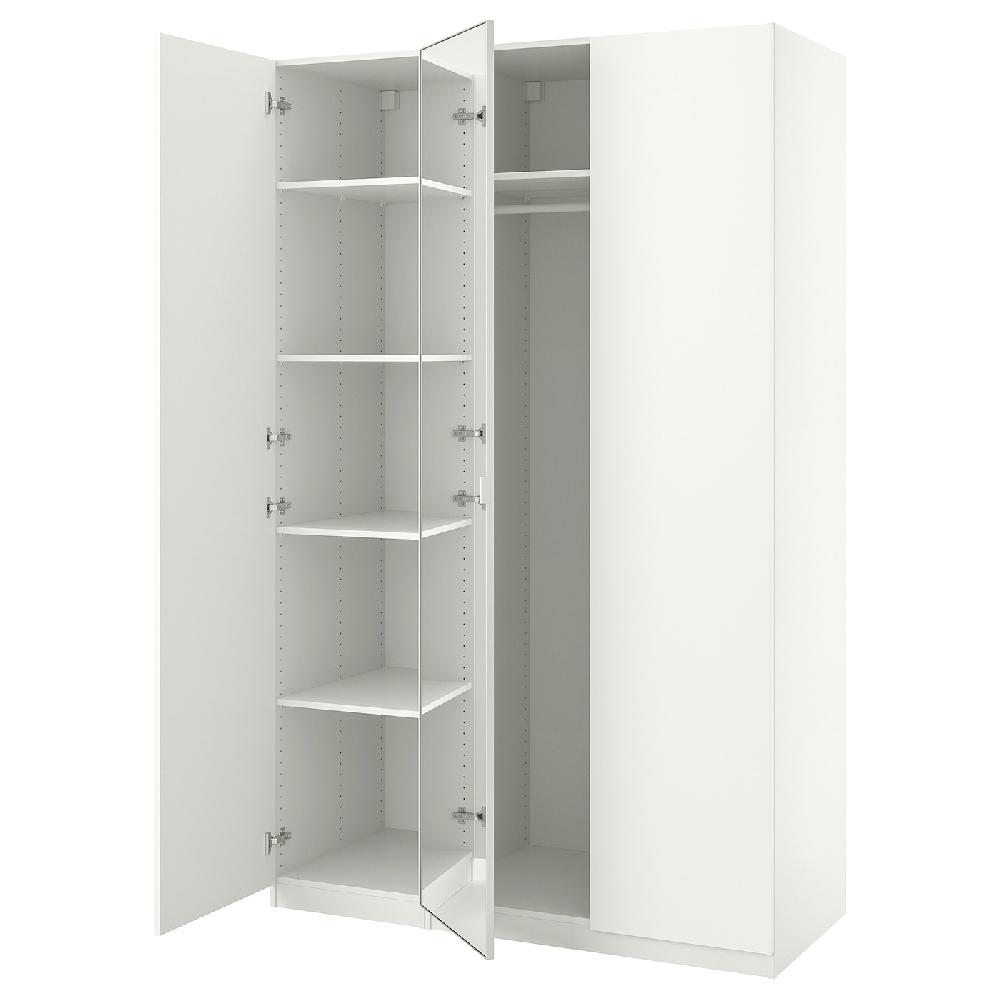 IKEA PAX / FORSAND/ÅHEIM Combinación armario blanco/espejo 150x60x236 cm