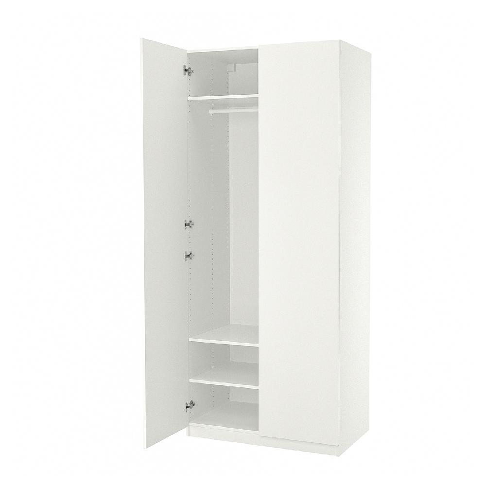 IKEA PAX / FORSAND Armario blanco/blanco 100x60x236 cm