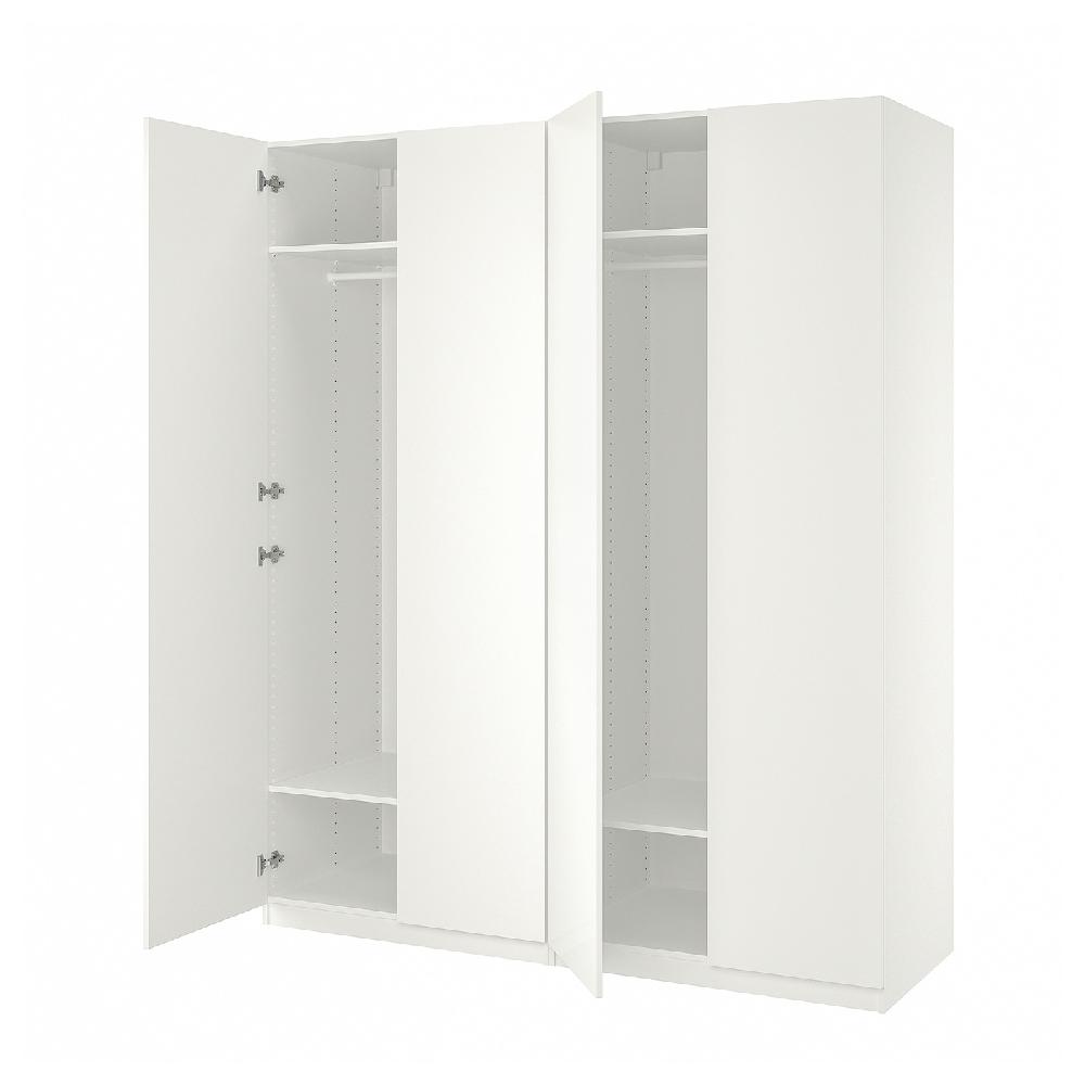 IKEA PAX / FORSAND Armario blanco/blanco 200x60x236 cm