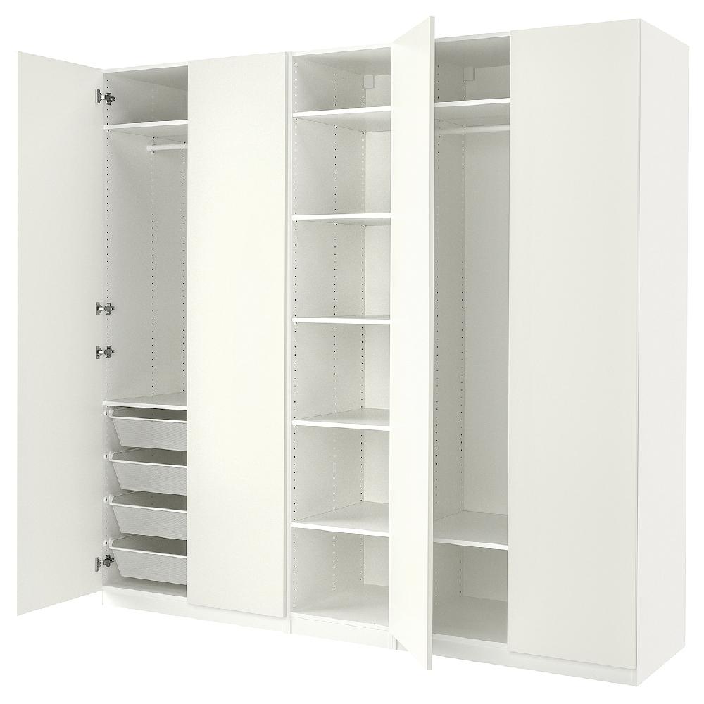 IKEA PAX / FORSAND Armario Blanco/blanco 250x60x236 Cm