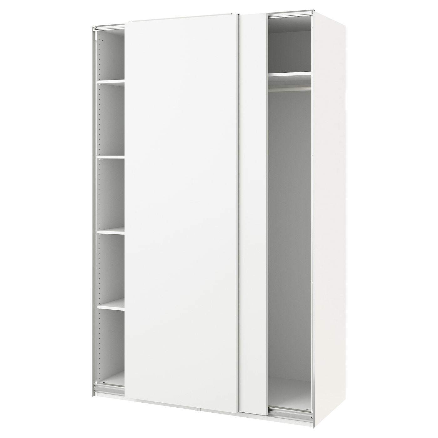 IKEA PAX / HASVIK Armario blanco/blanco 150x66x236 cm