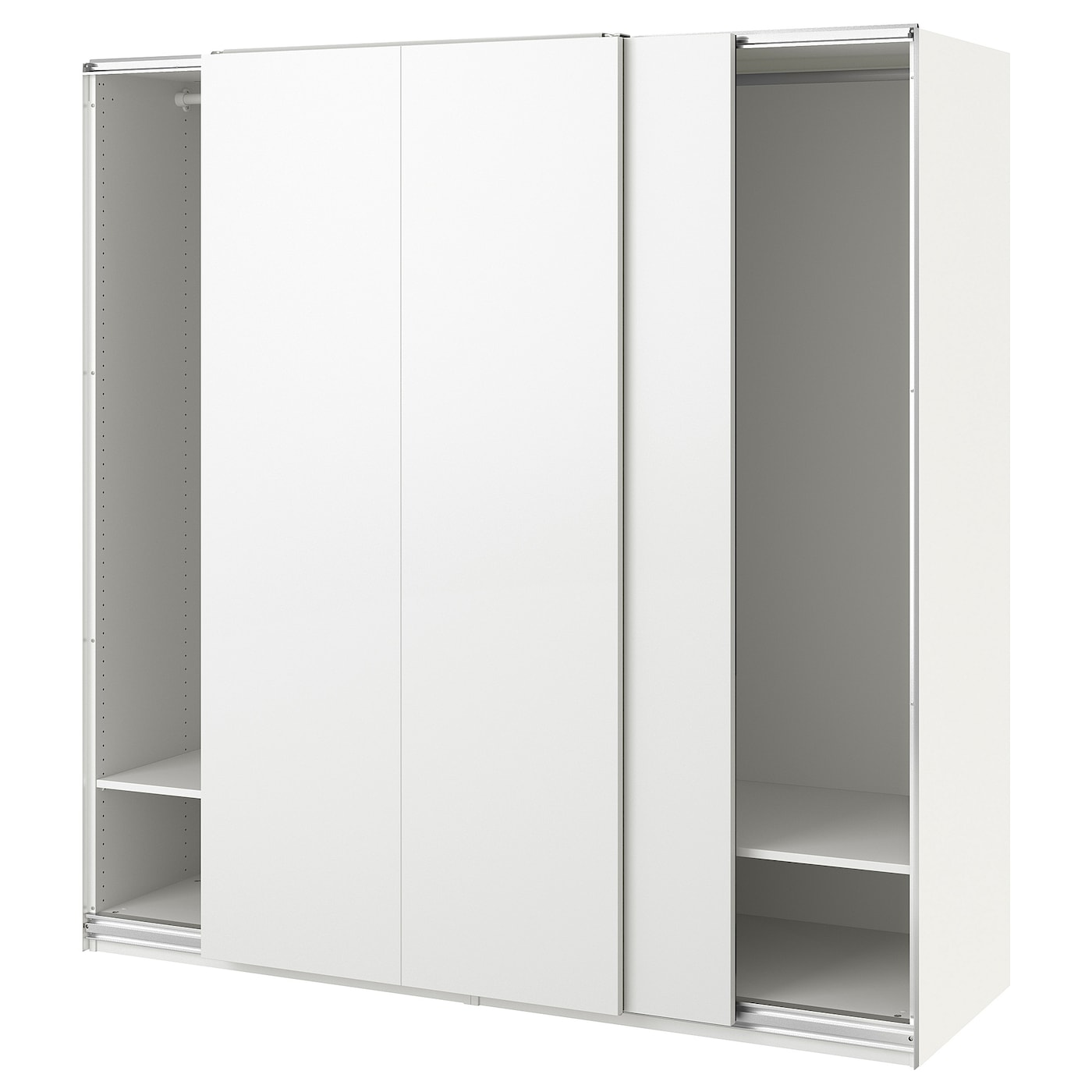 IKEA PAX / HASVIK Armario blanco/blanco 200x66x201 cm