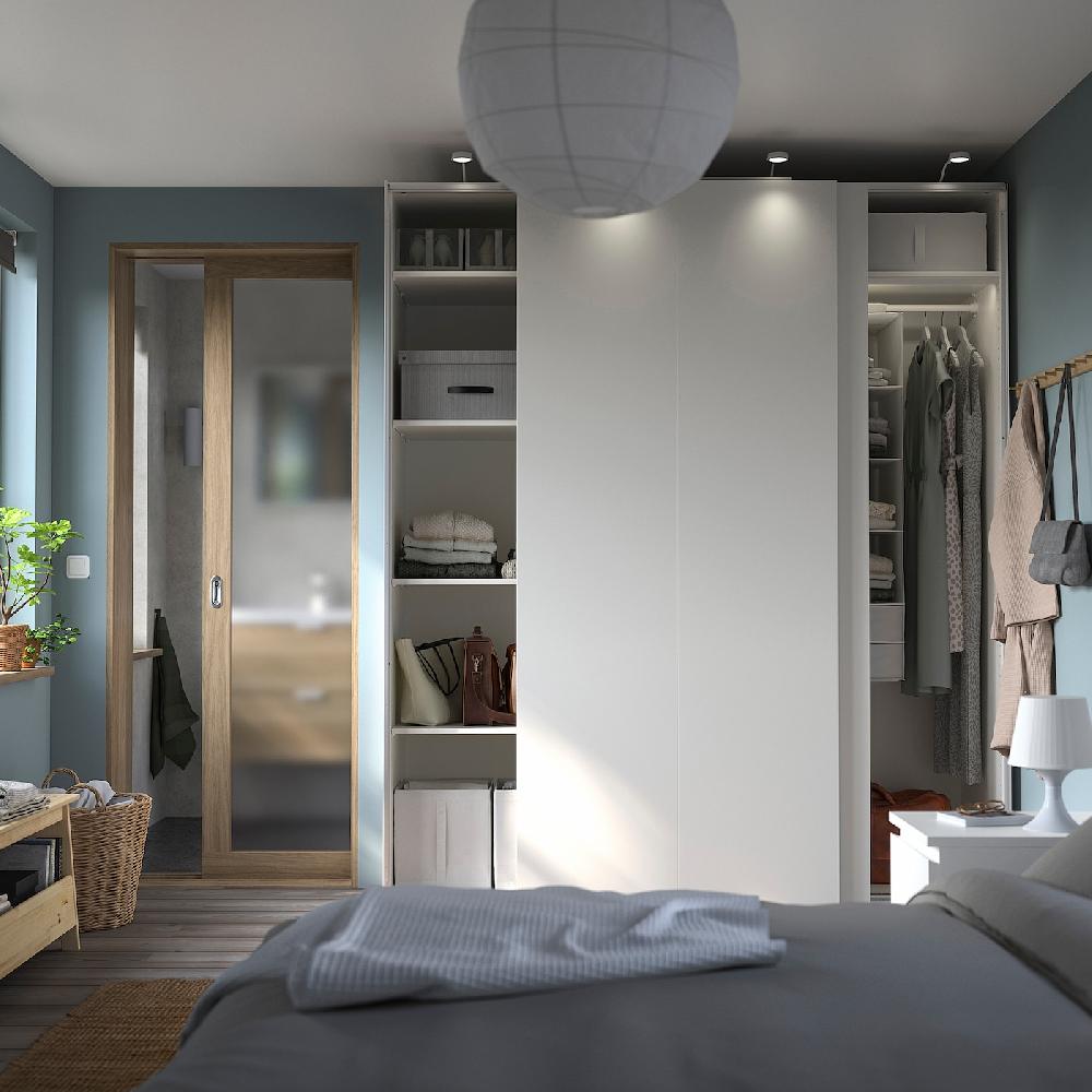 IKEA PAX / HASVIK Armario Blanco/blanco 200x66x236 Cm