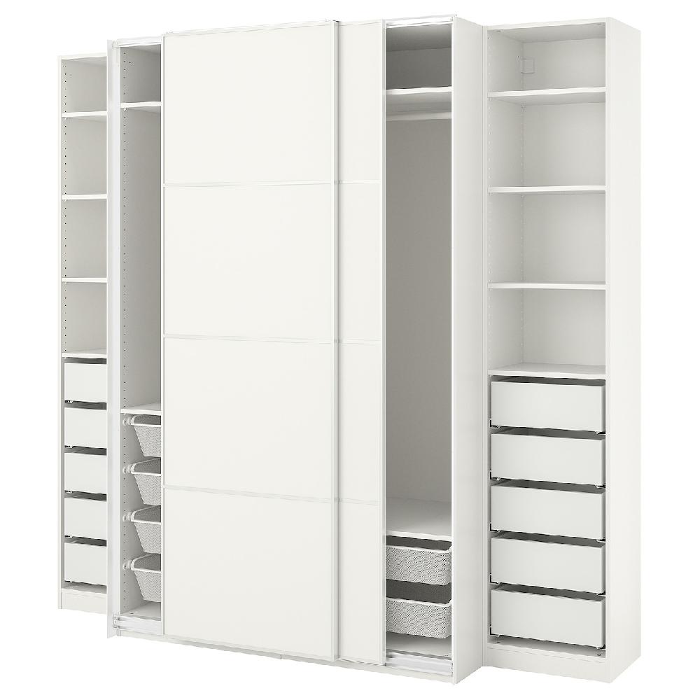 IKEA PAX / MEHAMN Armario blanco/ambos lados blanco 250x66x236 cm