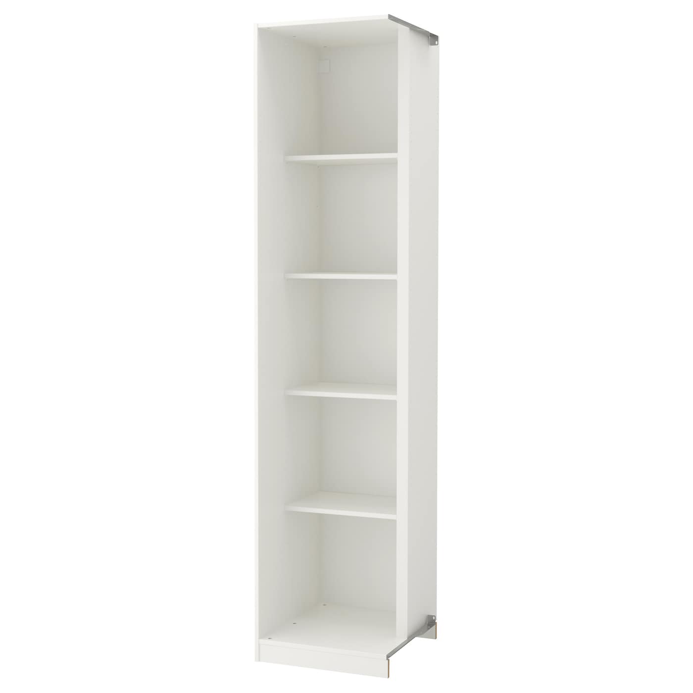 IKEA PAX Módulo esquina 4 baldas blanco 53x58x236 cm
