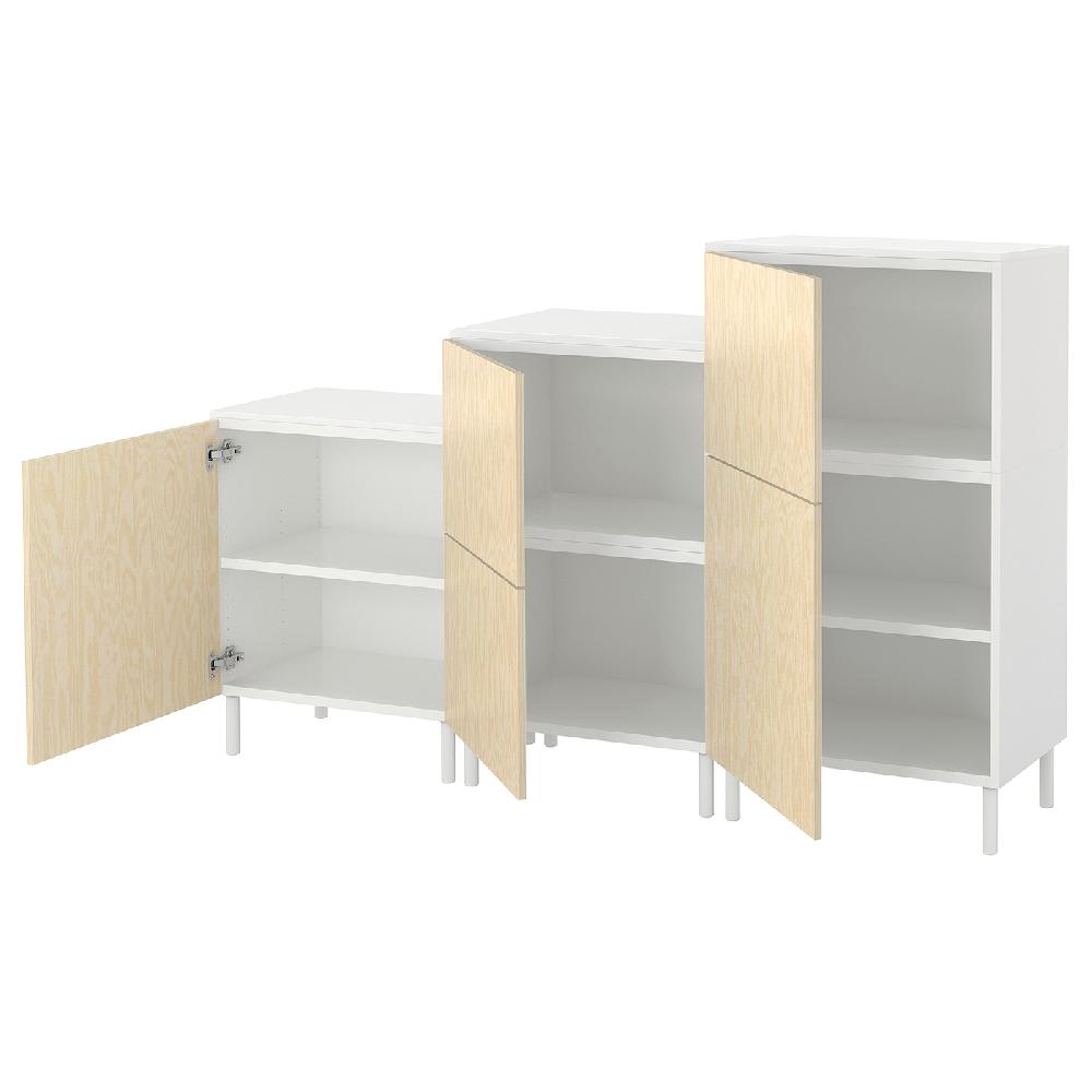 IKEA PLATSA Armario+5 pt blanco/Kalbåden efecto pino alegre 180x42x113 cm