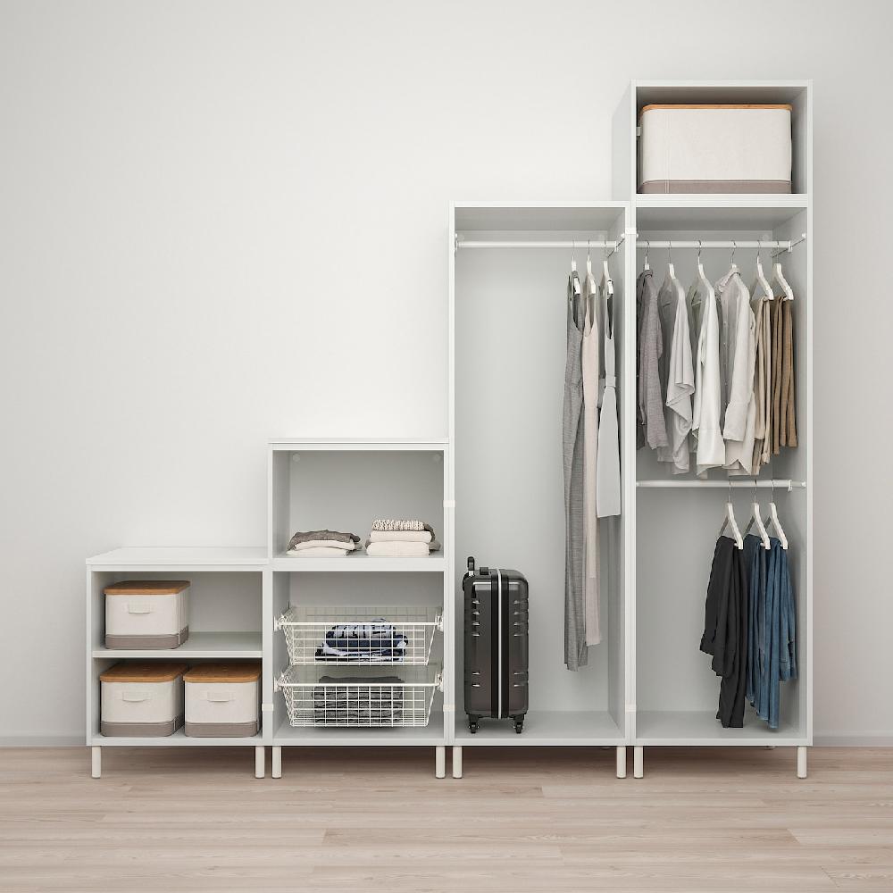 IKEA PLATSA Armario 6 Puertas Blanco/Fonnes Blanco 240x57x231 Cm