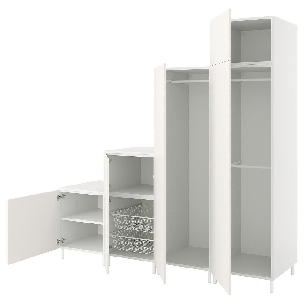 IKEA PLATSA Armario 6 puertas blanco/Fonnes blanco 240x57x231 cm