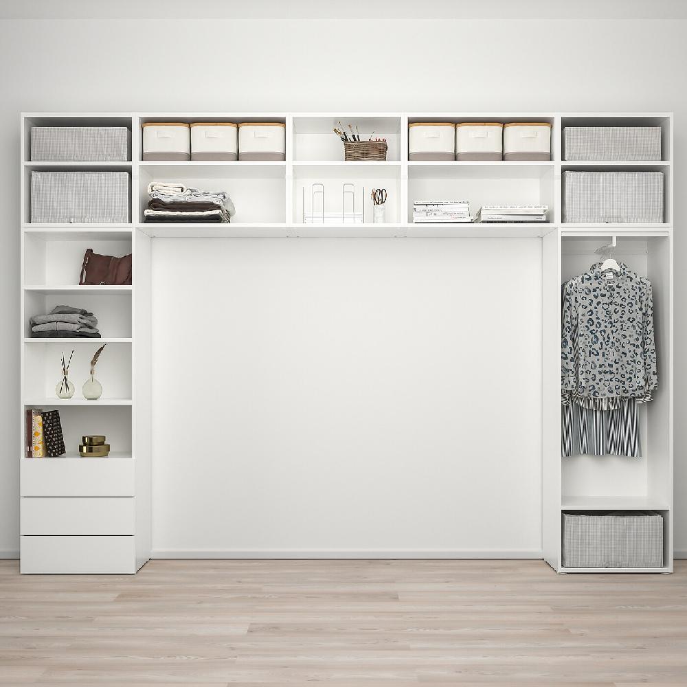 IKEA PLATSA Armario 8 Puertas 3 Cajones Blanco/Fonnes Sannidal 340x42x241 Cm