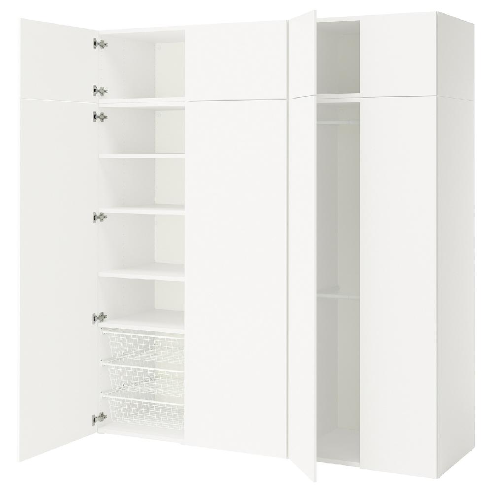IKEA PLATSA Armario 8 puertas blanco/Fonnes blanco 200x57x221 cm