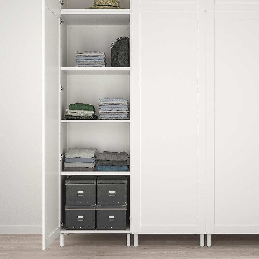 IKEA PLATSA Armario 9 Puertas Blanco Sannidal/blanco 300x57x271 Cm
