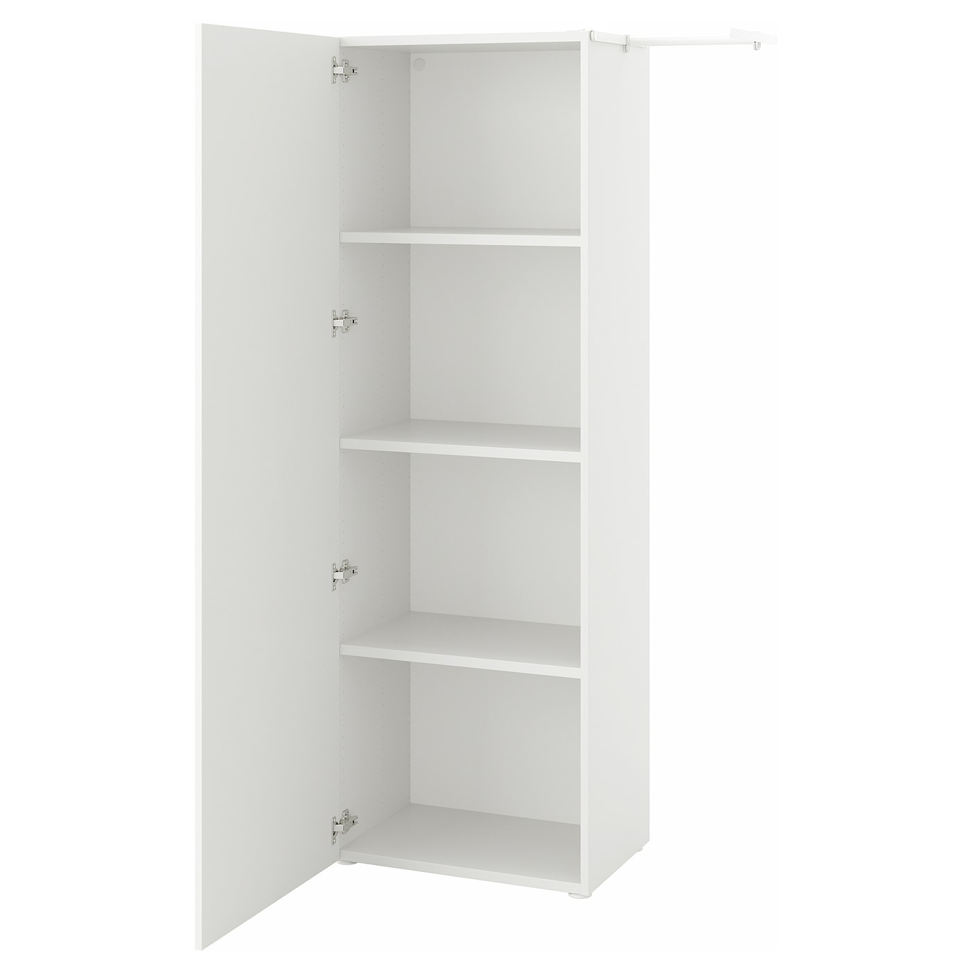 IKEA PLATSA Armario con 1 puerta blanco/Fonnes blanco 90-107x42x181 cm