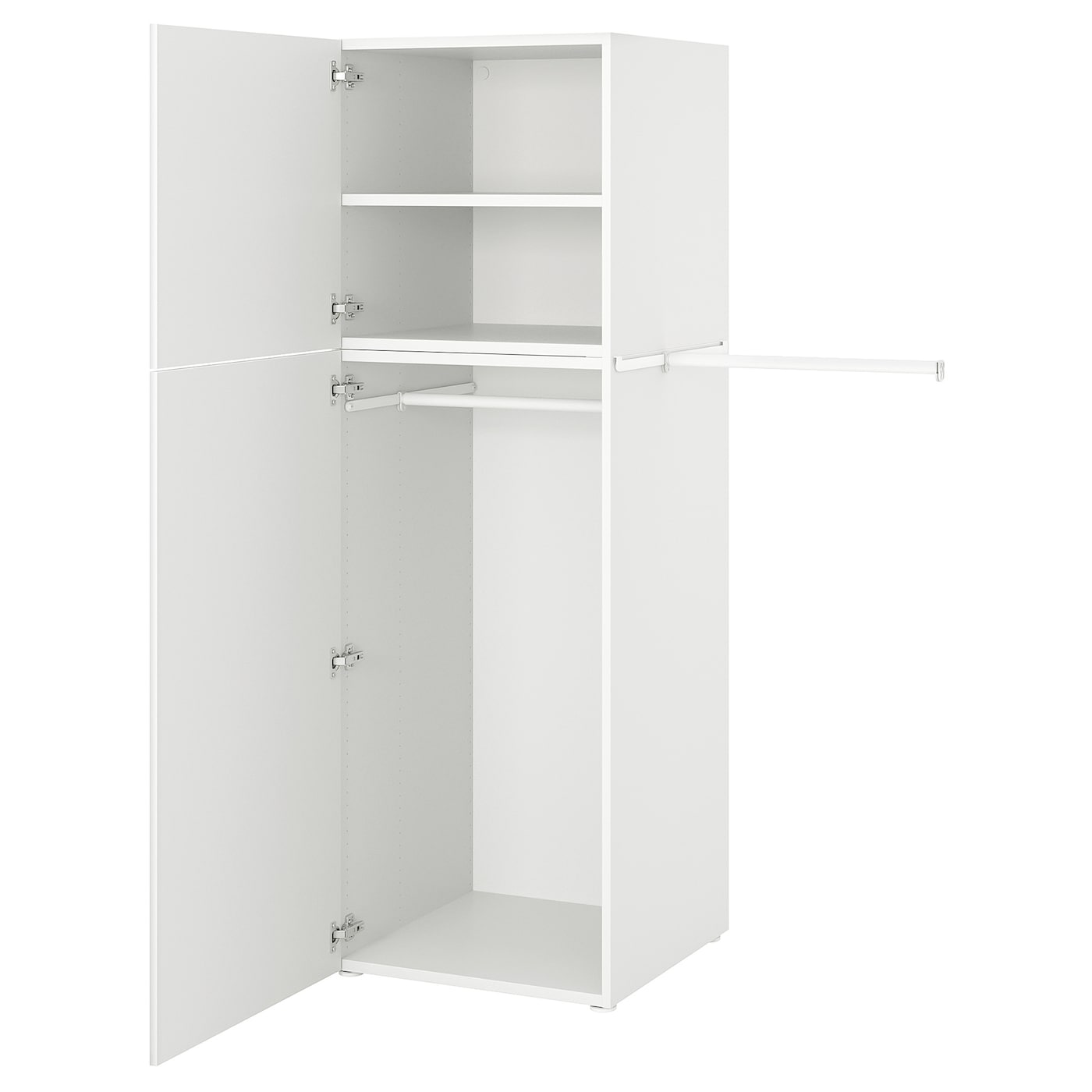 IKEA PLATSA Armario con 2 puertas blanco/Fonnes blanco 90-107x57x181 cm