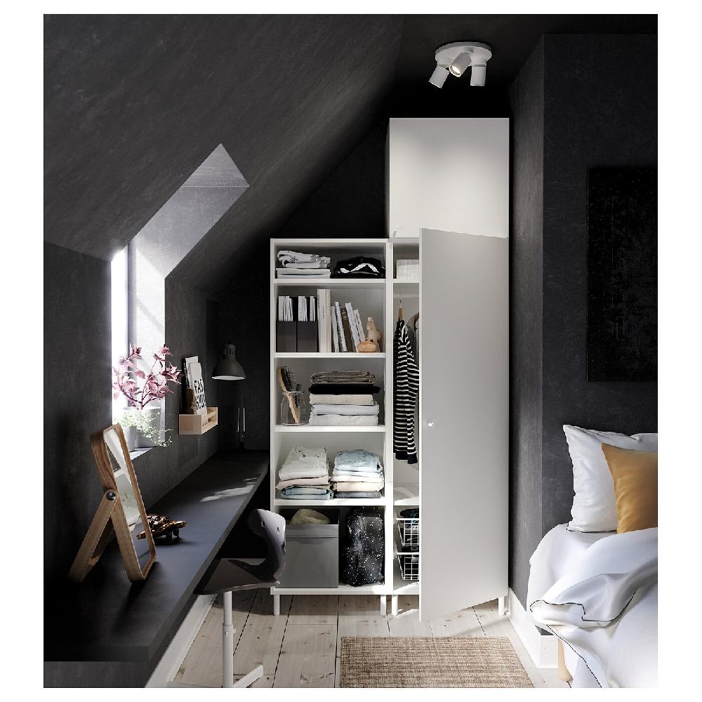 IKEA PLATSA Armario Con 2 Puertas Blanco/Fonnes Blanco 120x57x251 Cm