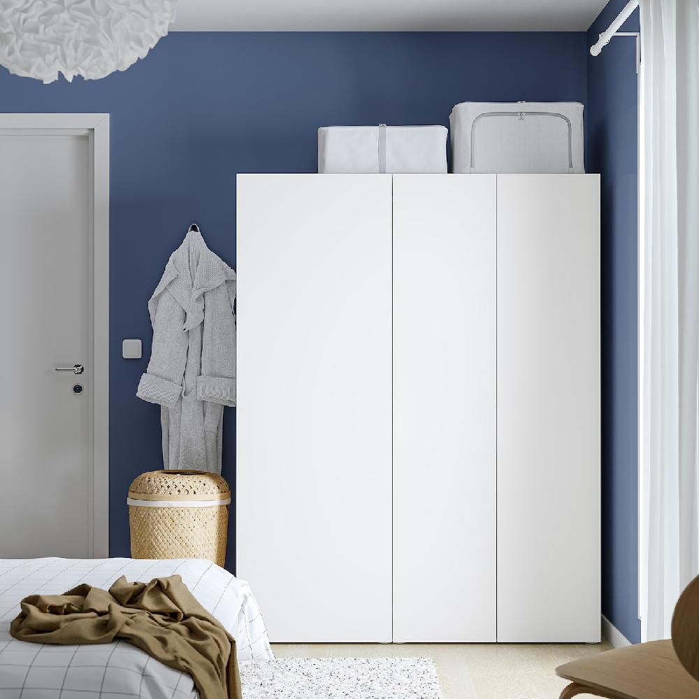 IKEA PLATSA Armario Con 3 Puertas Blanco/Fonnes Blanco 140x57x181 Cm