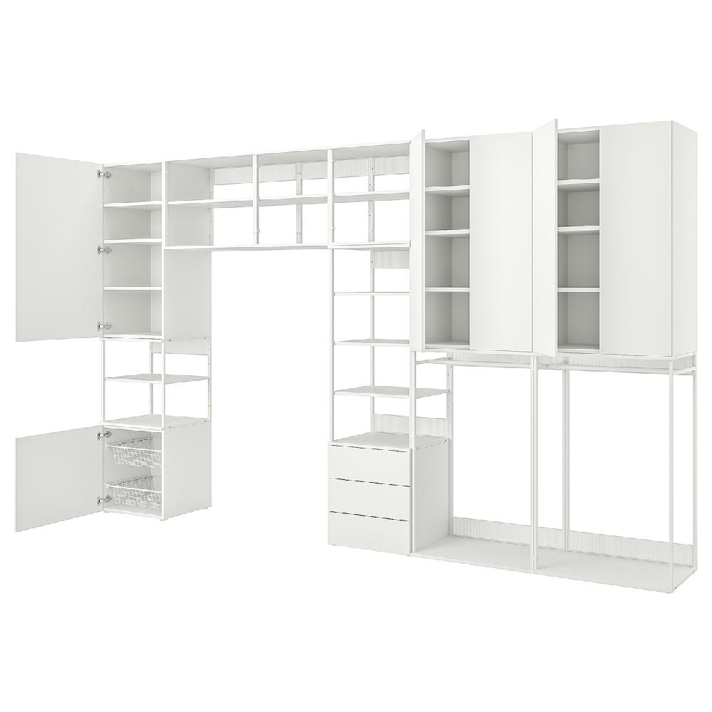 IKEA PLATSA Combi 6 puertas 3 cajones blanco/Fonnes blanco 420x42x241 cm