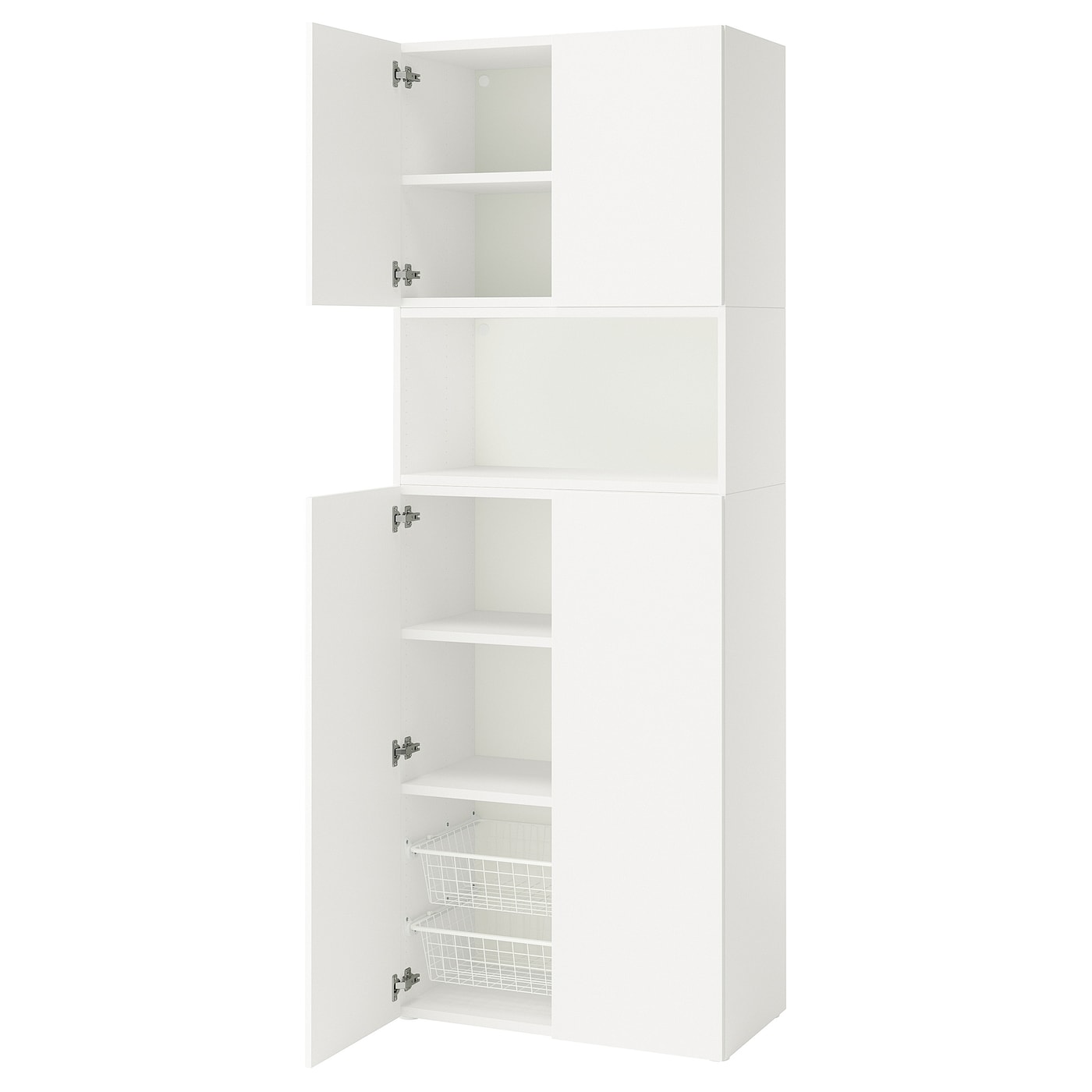 IKEA PLATSA Mueble salón blanco/Fonnes blanco 80x42x221 cm