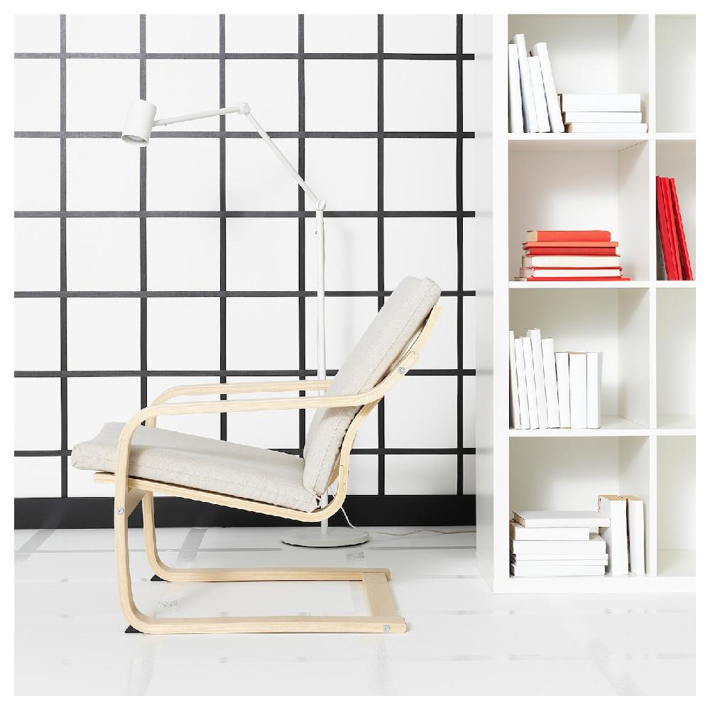 IKEA POÄNG Sillón Con Respaldo Bajo Natural/beige/Katorp Natural/beige