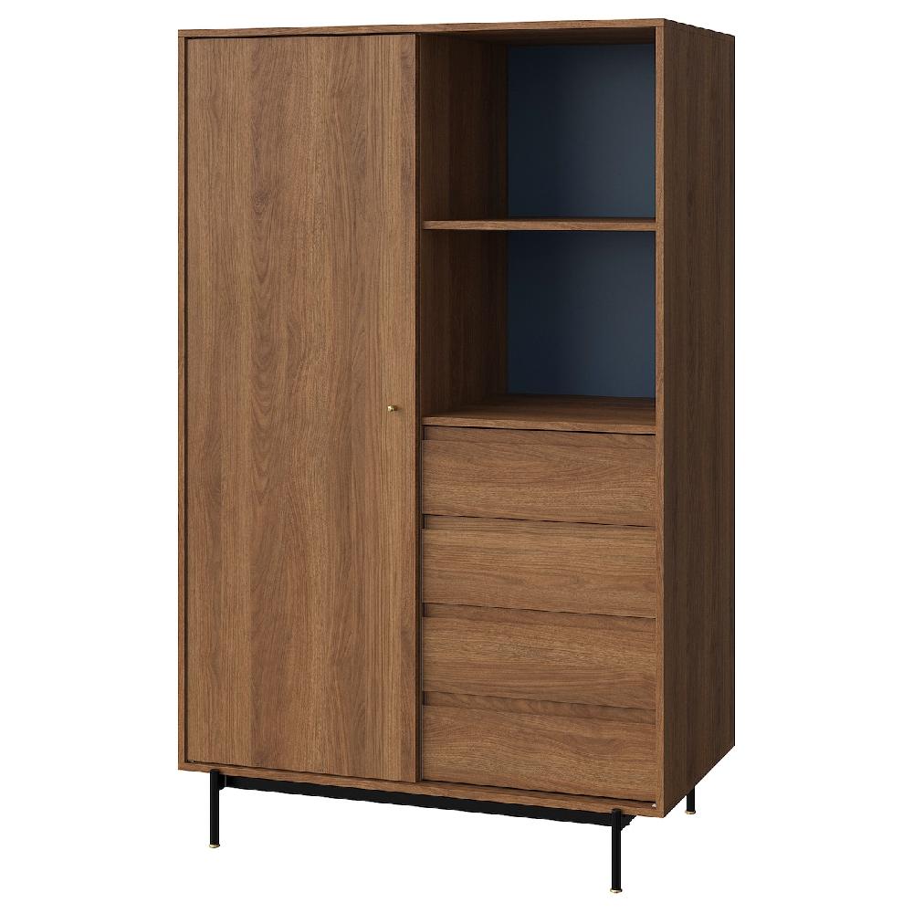 IKEA RÅDMANSÖ Armario marrón efecto nogal 118x64x190 cm