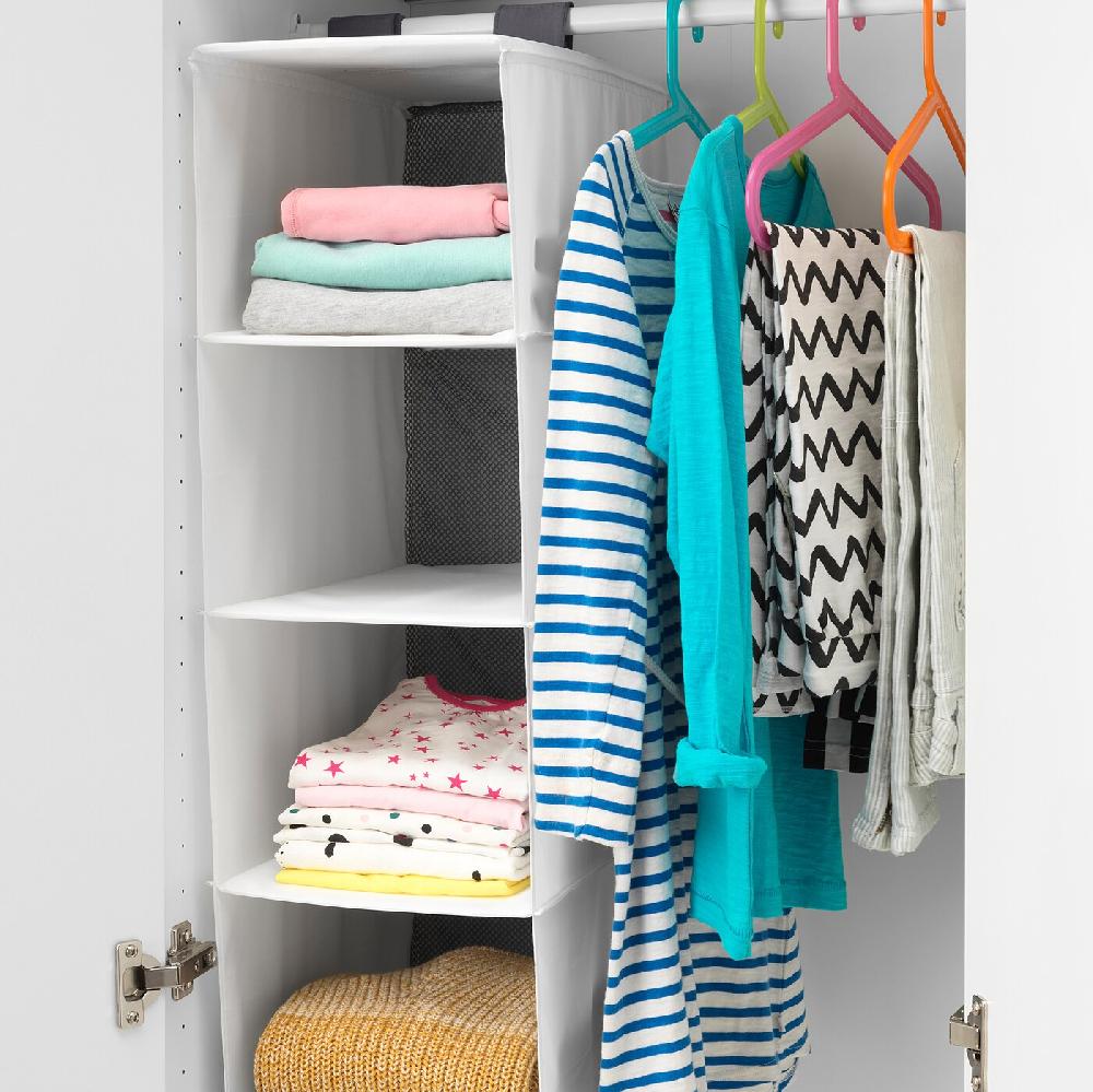 IKEA RASSLA Organizador Con 5 Compartimentos Blanco 25x40x98 Cm