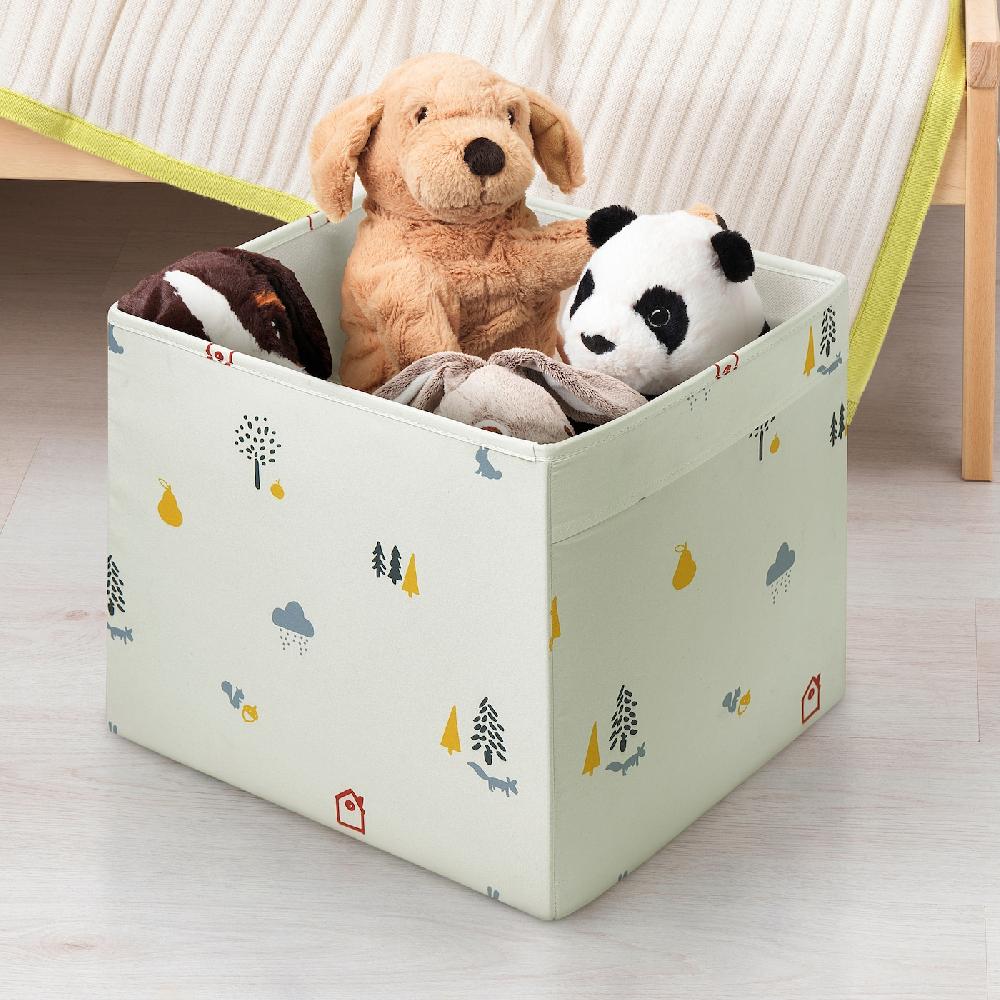 IKEA REGNBROMS Caja Motivo Animal/multicolor 33x38x33 Cm