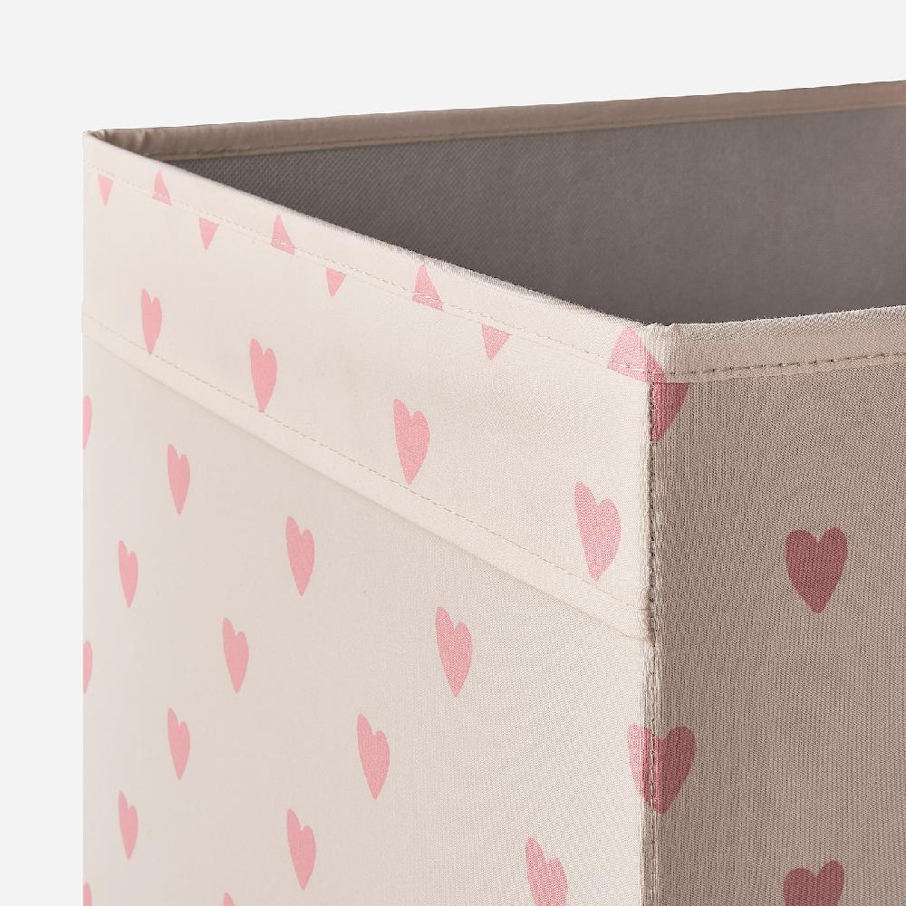 IKEA REGNBROMS Caja Motivo Corazón/rosa 33x38x33 Cm